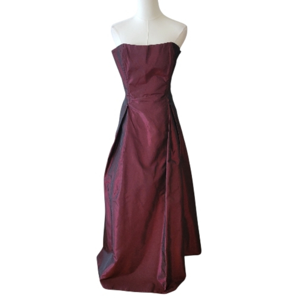Jessica McClintock Gothic‎ Red & Black Strapless Dress Size 11